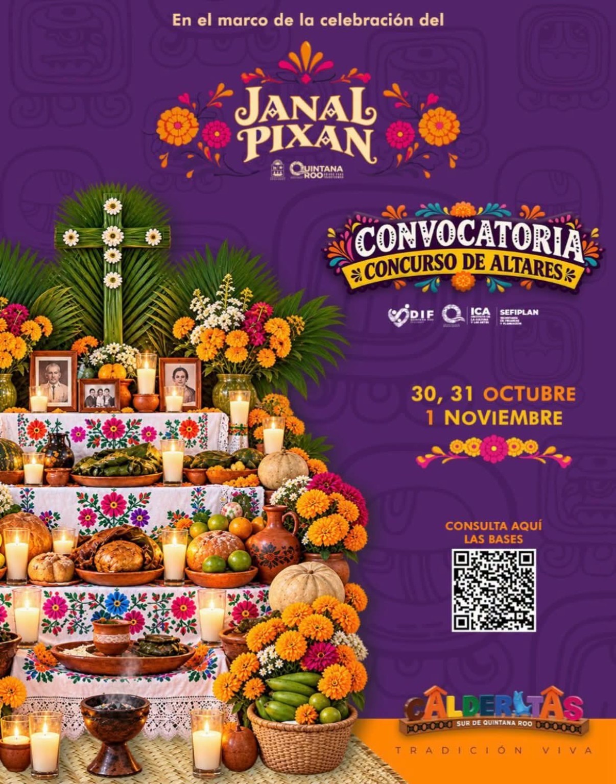Convocatoria al Concurso de Altares del Festival Janal Pixán de Calderitas 2026